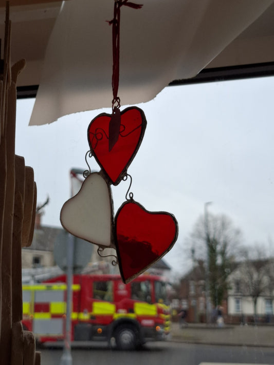Hanging Valentine Hearts