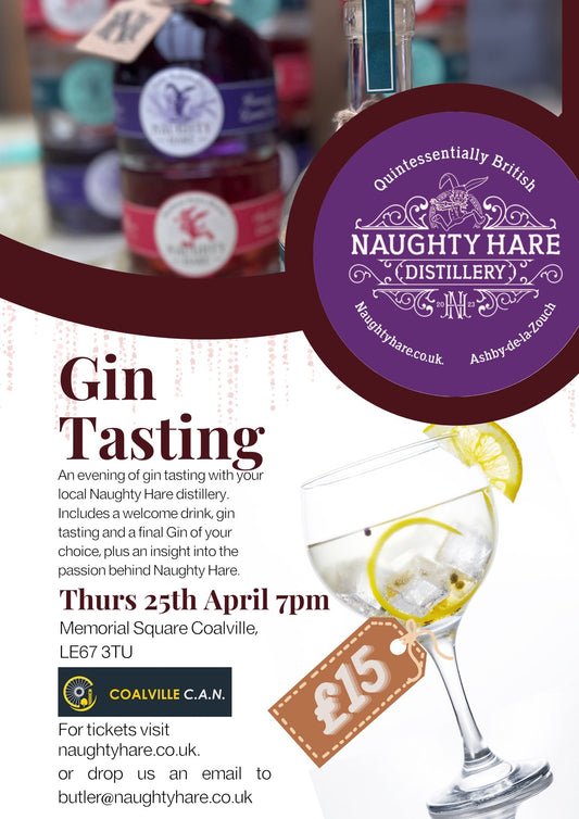 Gin Tasting with Naughty Hare Distillery