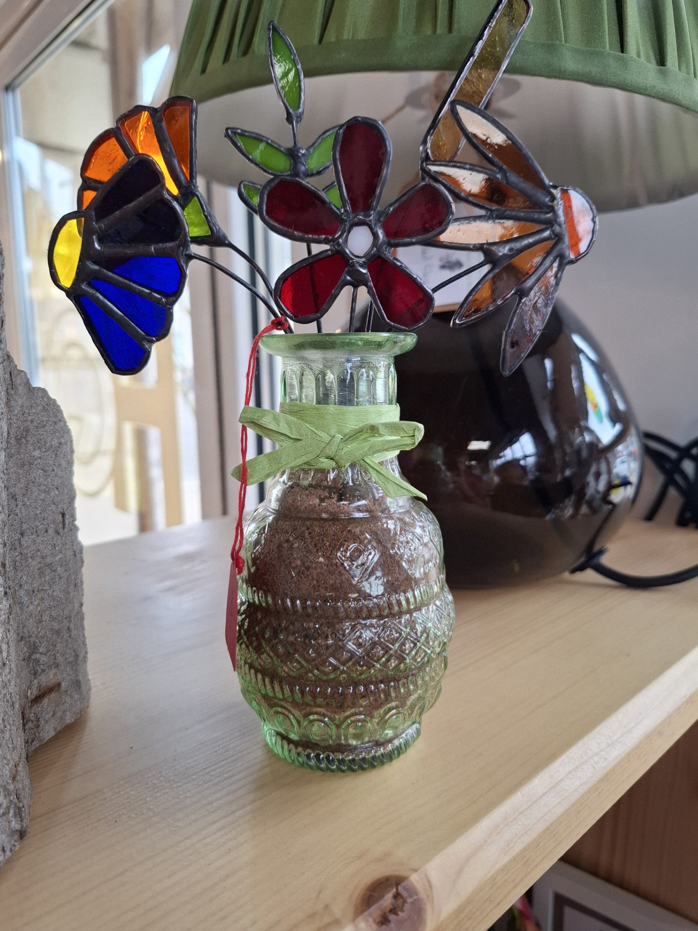 Stained Glass Mixed Flower Vase