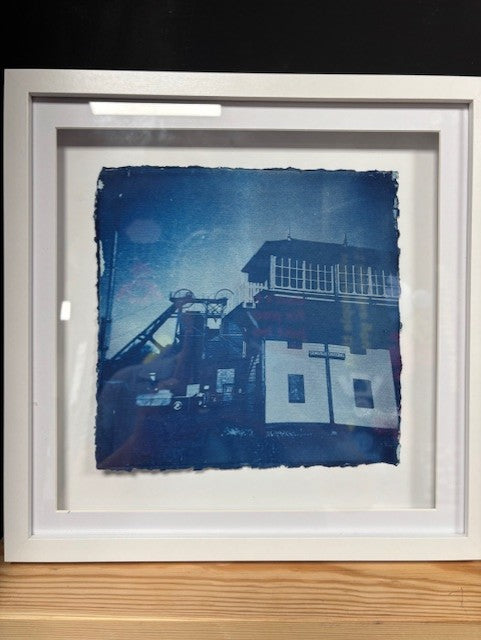 Coalville Crossing - Framed Cyanotype Print