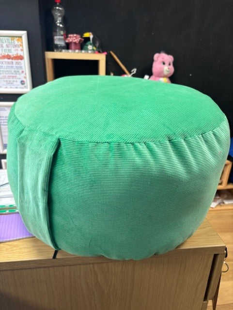 Fabric Poof - Ali's Crafts